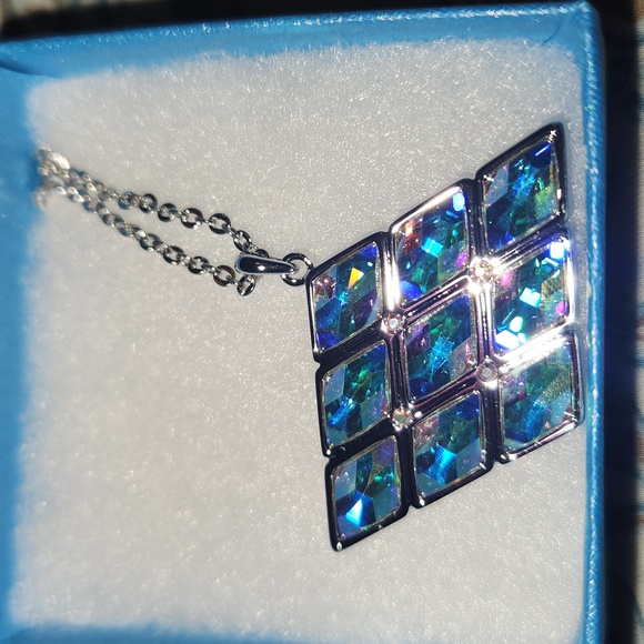 Touchstone Crystal Bejeweled Necklace - Picture 3 of 6